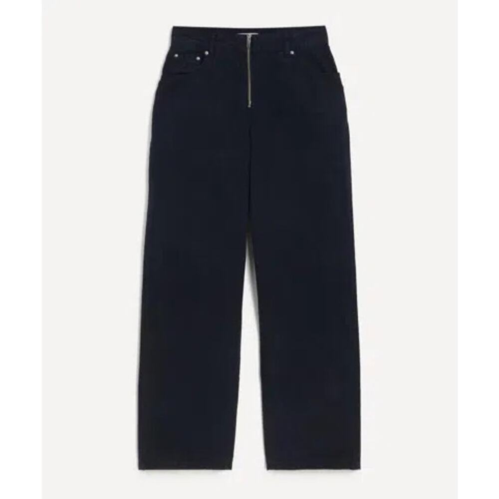 ALIGNE Nyah Wide Leg Zip Front Pants Navy Blue W26 NWT - Picture 5 of 5